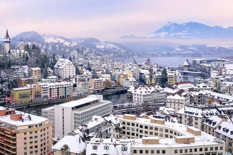 Vue panoramique de la ville de Lucerne