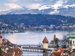 Paysage alpin à Lucerne